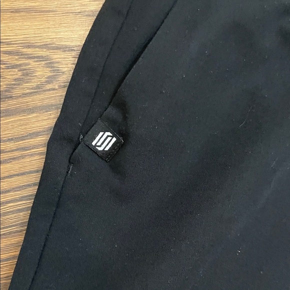 Jaanuu Women’s Black Knit-Waist Scrub Pant XS Tall - Picture 3 of 5